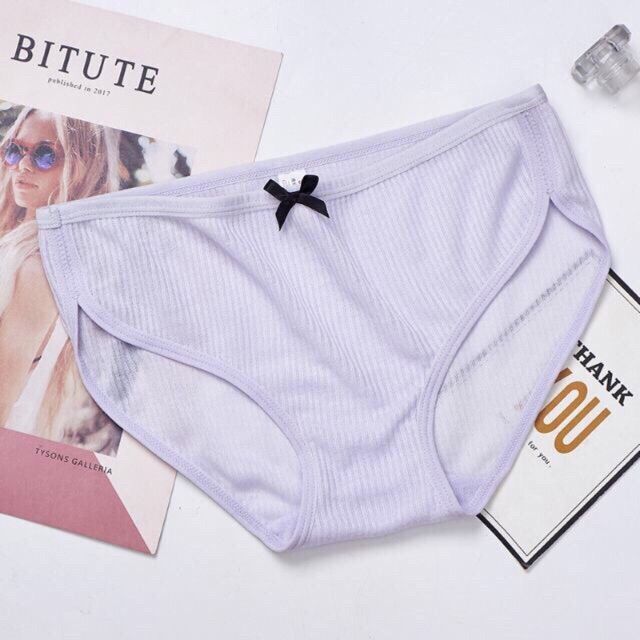 Quần Lót Cotton Giấy Phối Nơ Siêu Nhẹ .Thoáng Mát