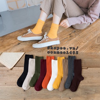 TẤT LEN GÂN  NAM NỮ CỔ CAO - TẤT VINTAGE