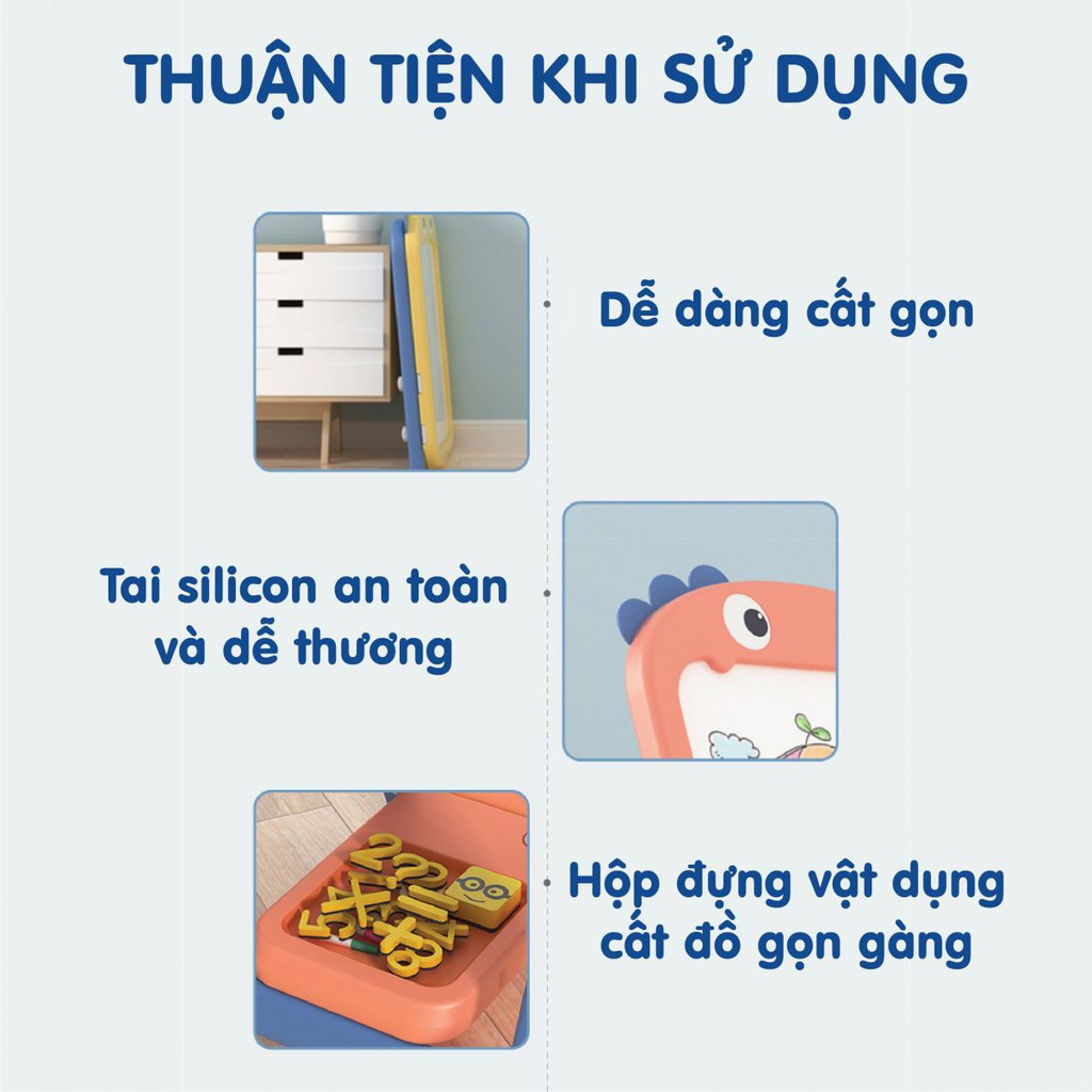 Bảng vẽ khủng long điều chỉnh được độ cao CAYABE Holla màu cam