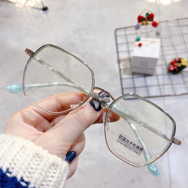 Mắt Kính Gọng Đa Giác Trong Suốt Chống Ánh Sáng Xanh Thời Trang Cho Nam Nữ Jz2061 | BigBuy360 - bigbuy360.vn