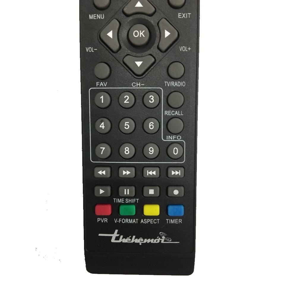 Remote điều khiển đầu thu THẾ HỆ MỚI - Điều khiển truyền hình mặt đất DVB T2 THẾ HỆ MỚI