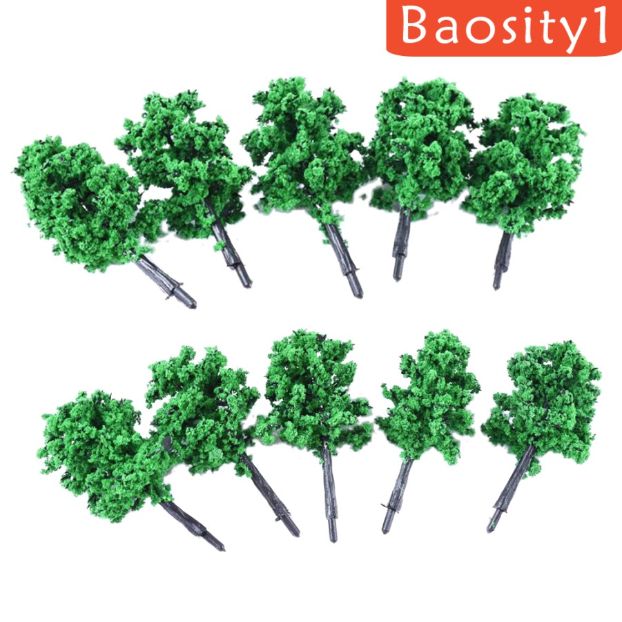 [Baosity1] Set 10 Mô Hình Cây Tàu Lửa Đường Ray Phong Cảnh 5cm