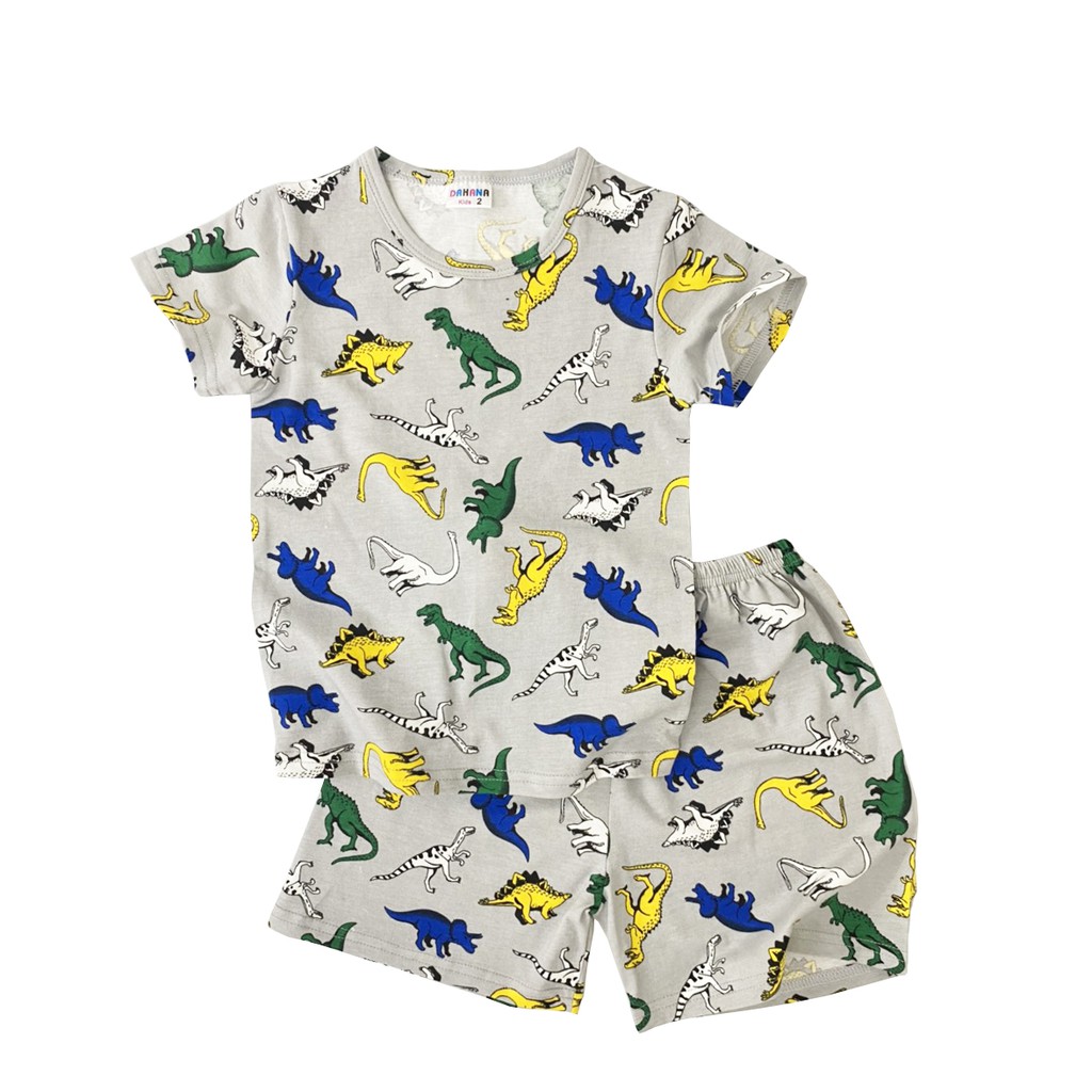 Bộ Quần Áo Bé Trai Thun Chất Cotton DAHANA Kids - Bộ Cộc Tay, Ba Lỗ Bé Trai Chất Cotton Dễ Thương Mát Hình In Vui Nhộn