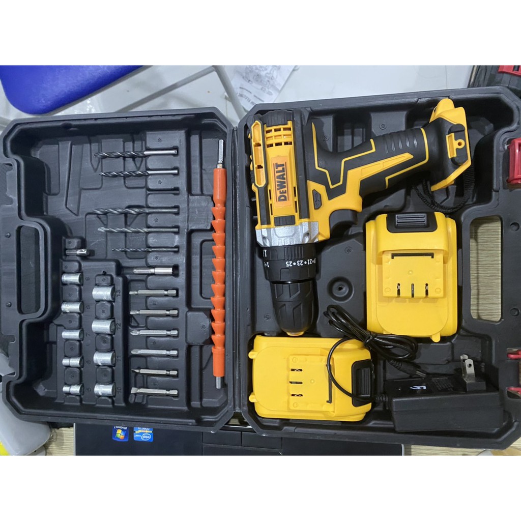 Máy Khoan Pin DEWALT của Mỹ full phụ kiện đi kèm công suất 36V