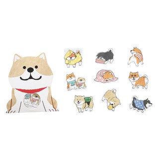 30 Miếng Sticker trang trí chó Shiba Inu & Husky