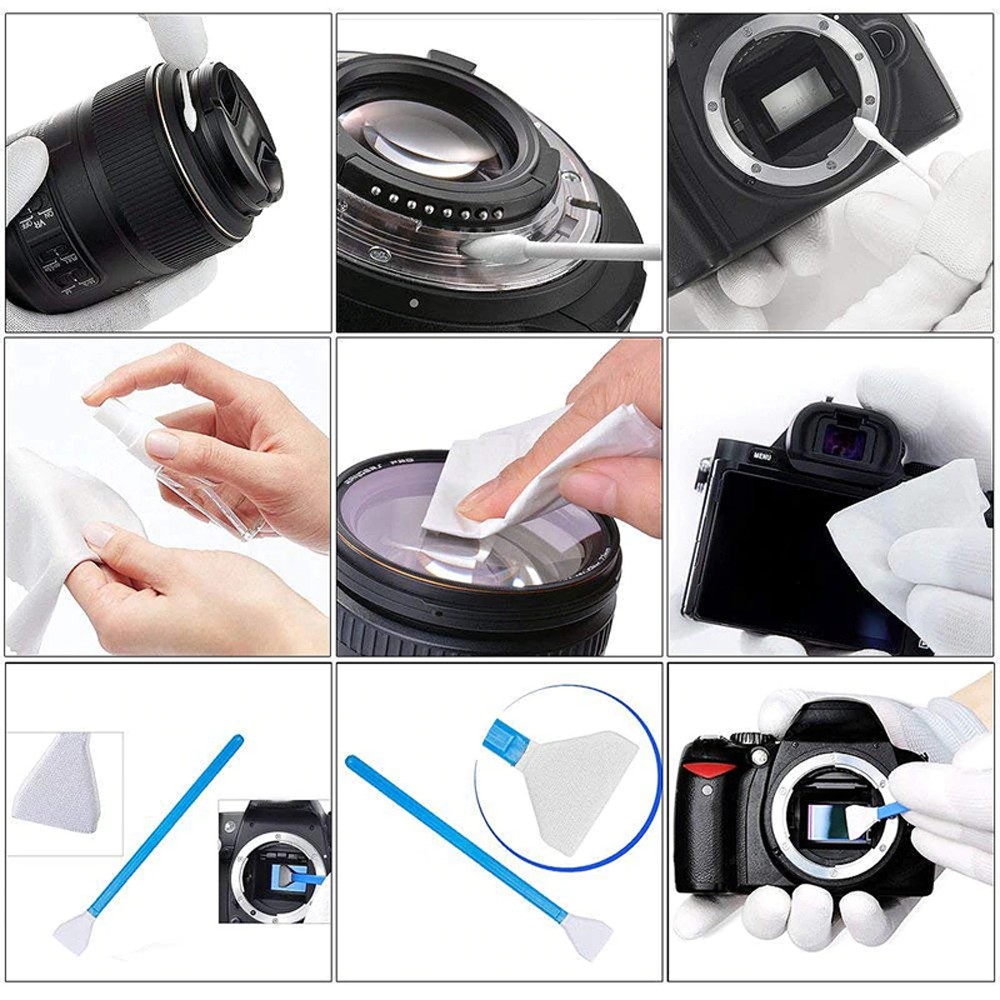 Bộ dụng cụ vệ sinh ống kính máy ảnh Canon Nikon Sony Micro -512