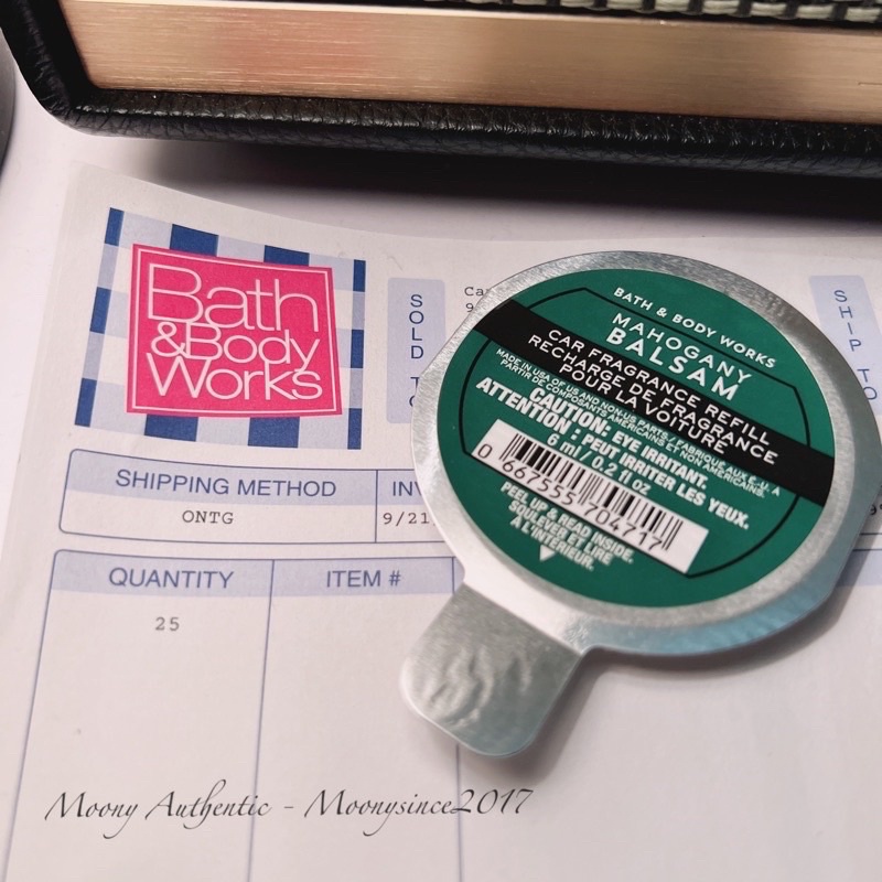 Tinh dầu khử mùi làm thơm xe hơi và case nước hoa xe hơi  Bath  And Body Works