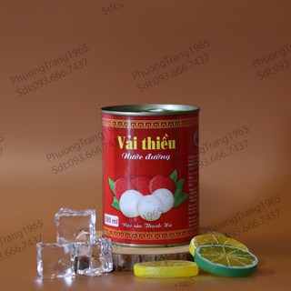 Vải Thiều Ngâm Nước Đường Thanh Hà Lon Sơn (580g)