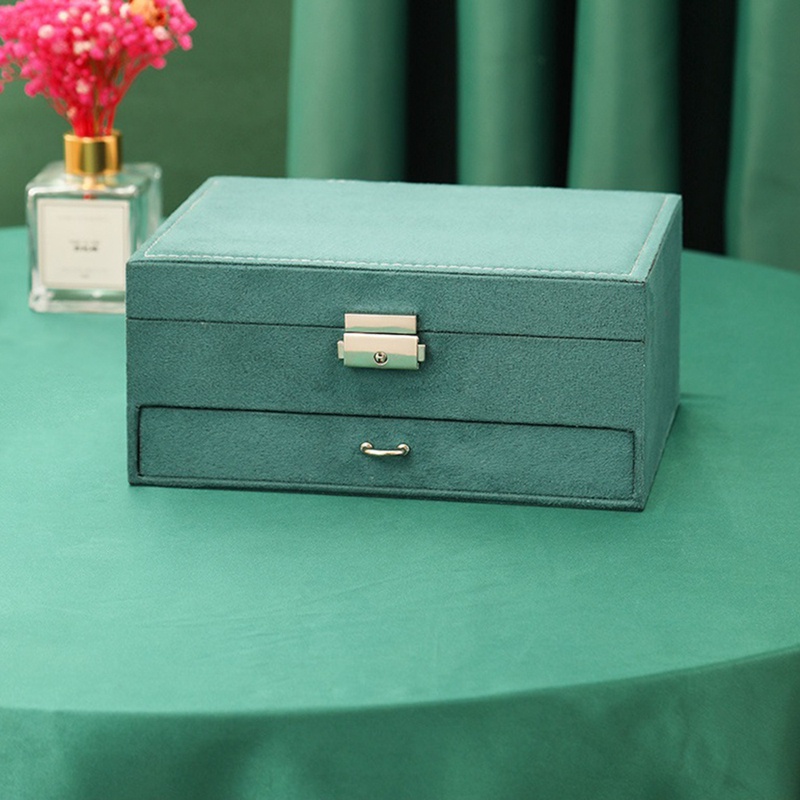 Bộ tổ chức hộp đồ trang sức , Bộ tổ chức lưu trữ đồ trang sức vòng cổ lớn với khóa ngăn kéo Phụ nữ trưng bày đồ trang sức Hộp đựng