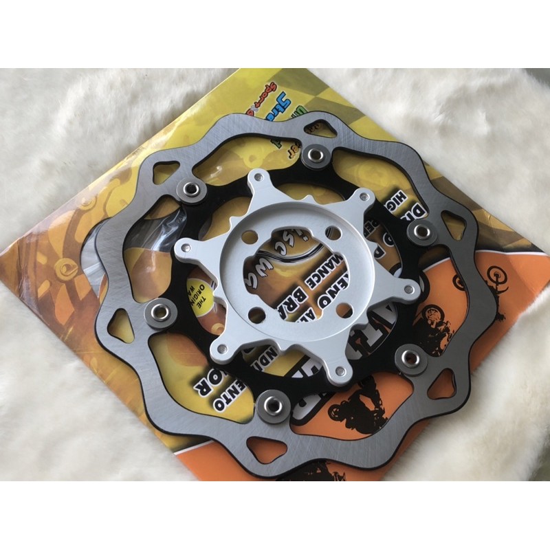 Đĩa KTM 260mm Siêu Đẹp + Tặng kèm lòng đĩa, ỐC , có pát tất cả các dòng xe máy thông dụng