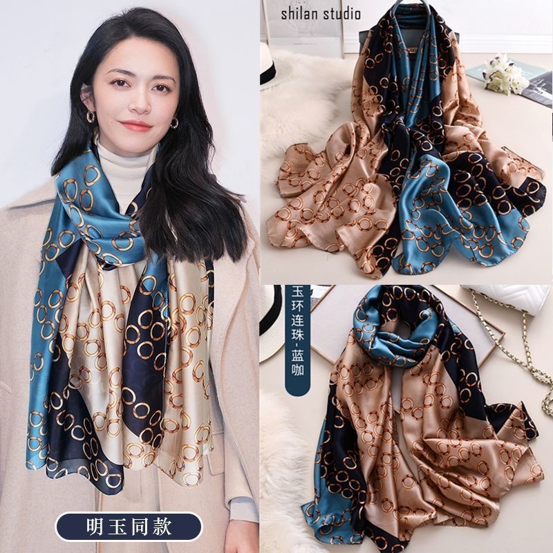 Khăn choàng lụa chống nắng thời trang mùa hè 180*90cm