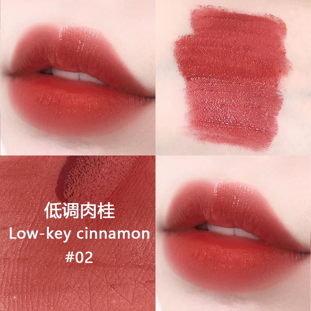 Matte Lip Gloss Velvet Matte Air Lip Mud No Stain on Cup Decolorizing Lip Gloss Cheap Female Student Online Red Same Lipstick