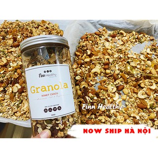 Granola 11 loại hạt dinh dưỡng giảm cân KHÔNG ĐƯỜNG by Finn healthy 500G