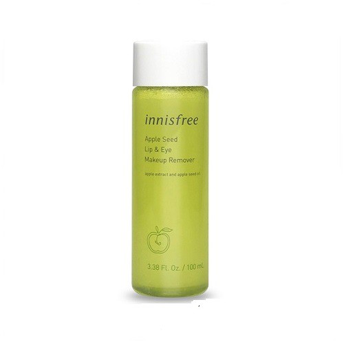 Tẩy trang mắt môi Táo xanh Apple Juicy Lip & Eye Remover Innisfree 100ml