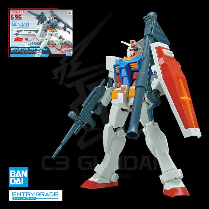 [BANDAI] ENTRY GRADE 09 1/144 GUNDAM RX-78-2 (FULL WEAPON SET) ĐỒ CHƠI MÔ HÌNH LẮP RÁP GUNPLA CHÍNH HÃNG NHẬT BẢN