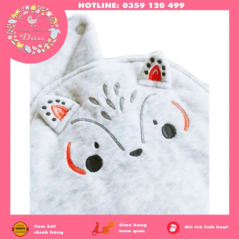 BODY Ủ LÔNG LÓT BÔNG CỰC ẤM HỌA TIẾT CÁO DỄ THƯƠNG CHO BÉ TỪ SƠ SINH ĐẾN 2 TUỔI