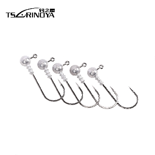 Lưỡi câu chì tròn Tsurinoya B17 - Jighead đầu tròn P53 chuyên móc mồi mềm lure lóc, lure chẽm