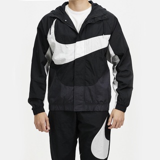 ÁO KHOÁC NIKE SWOOSH WOVEN HOODED LINED JACKET - BLACK