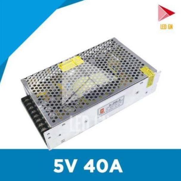 Nguồn 5V 40A - Bộ Chuyển Đổi Điện Áp 220V về 5V 40A - Chuẩn 80% Công Suất