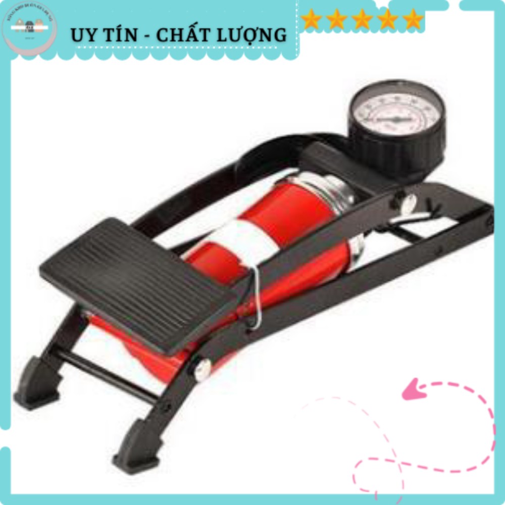 Bơm Đạp Chân Mini Đa Năng, Sử Dụng Cho Xe Máy, Oto, Xe Đạp , Bóng Bay Siêu Đa Năng