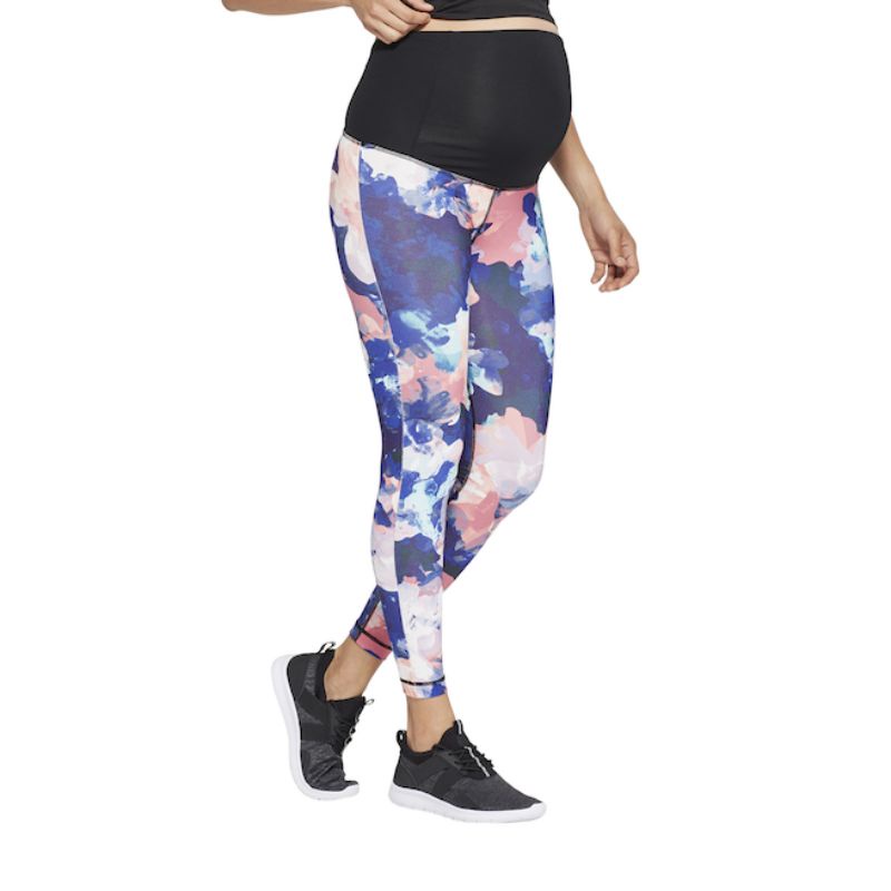 Quần tập bầu Isabell VNXK quần legging eo cao nịt bụng màu loang ombre xuất khẩu dư xịn