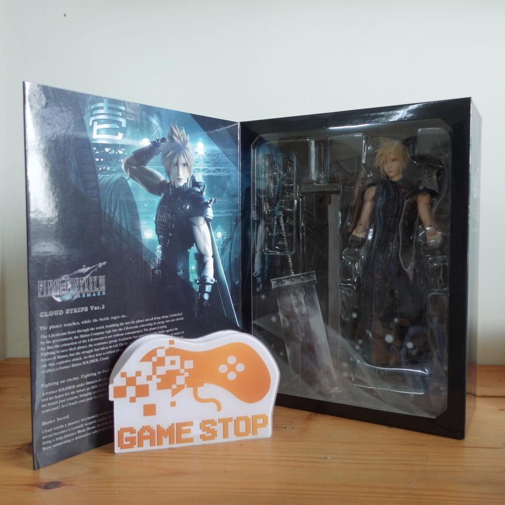 Mô hình tĩnh Final Fantasy VII Remake Cloud Strife 27cm Version 2 Trading Art Figure SQUARE ENIX CHÍNH HÃNG MỸ FF7SE02