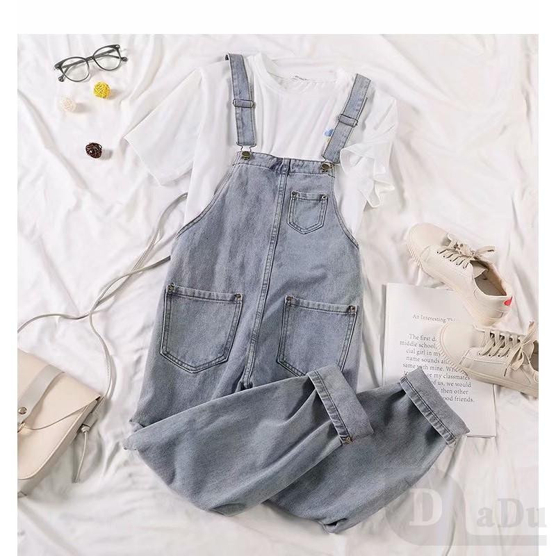 Quần Dài Denim Lưng Cao Hở Lưng Có Dây Điều Chỉnh Được Thanh Lịch Cho Nữ