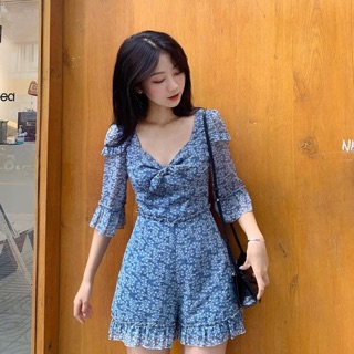 Jump suit xanh