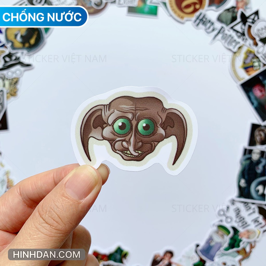 Sticker HARRY POTTER chống nước dán nón bảo hiểm, laptop, máy tính, xe, đàn guitar