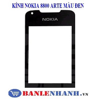 KÍNH NOKIA 8800 ARTE MÀU ĐEN  [KÍNH ZIN, XỊN]
