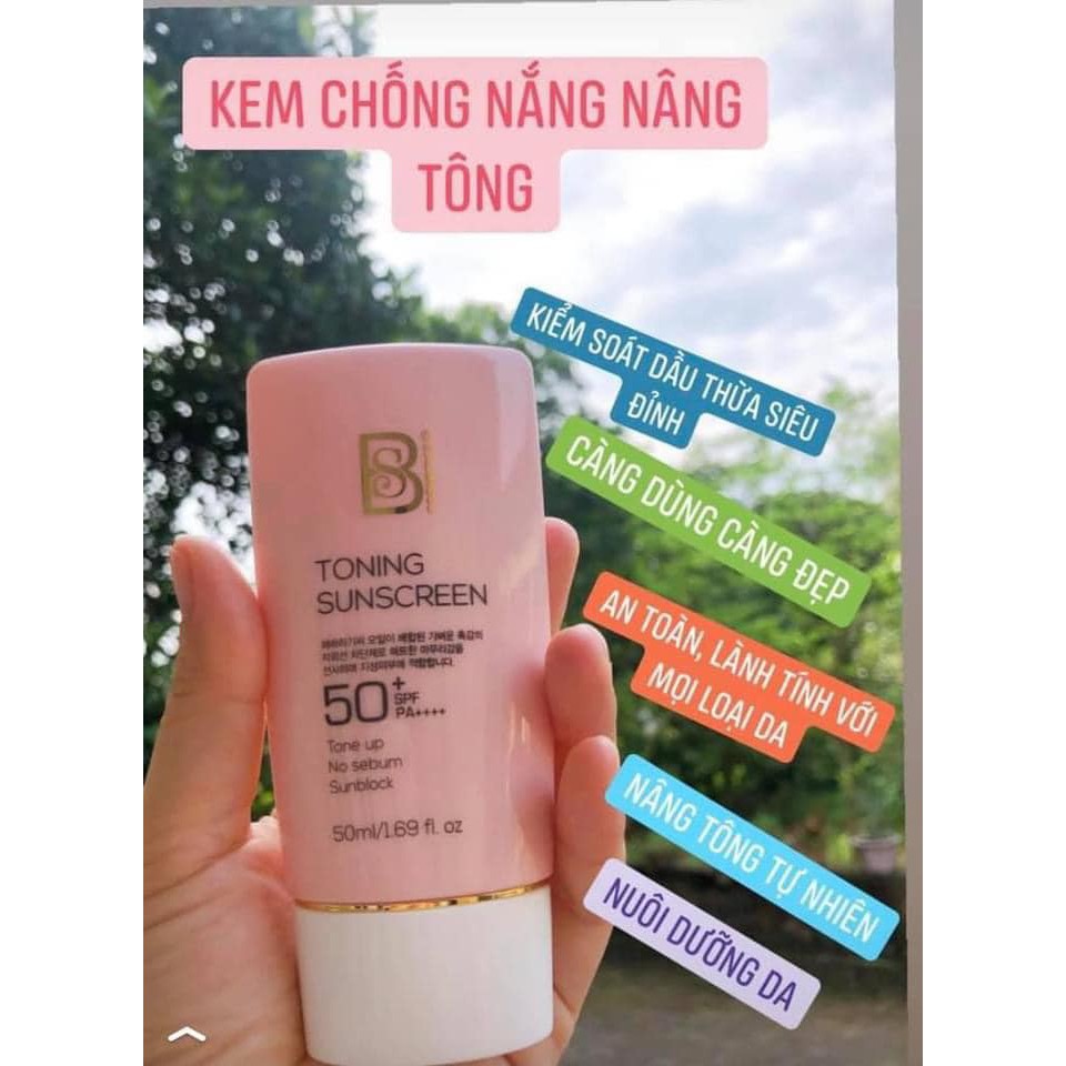 KEM CHỐNG NẮNG CHO DA DẦU - BS Cosmetics Toning Sunscreen [CHÍNH HÃNG]