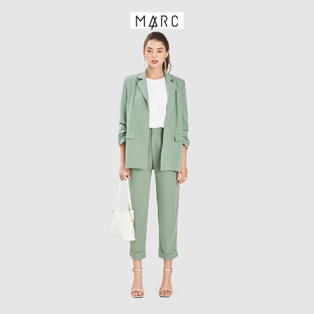 Quần nữ MARC FASHION baggy nhấn ly trước lật lai