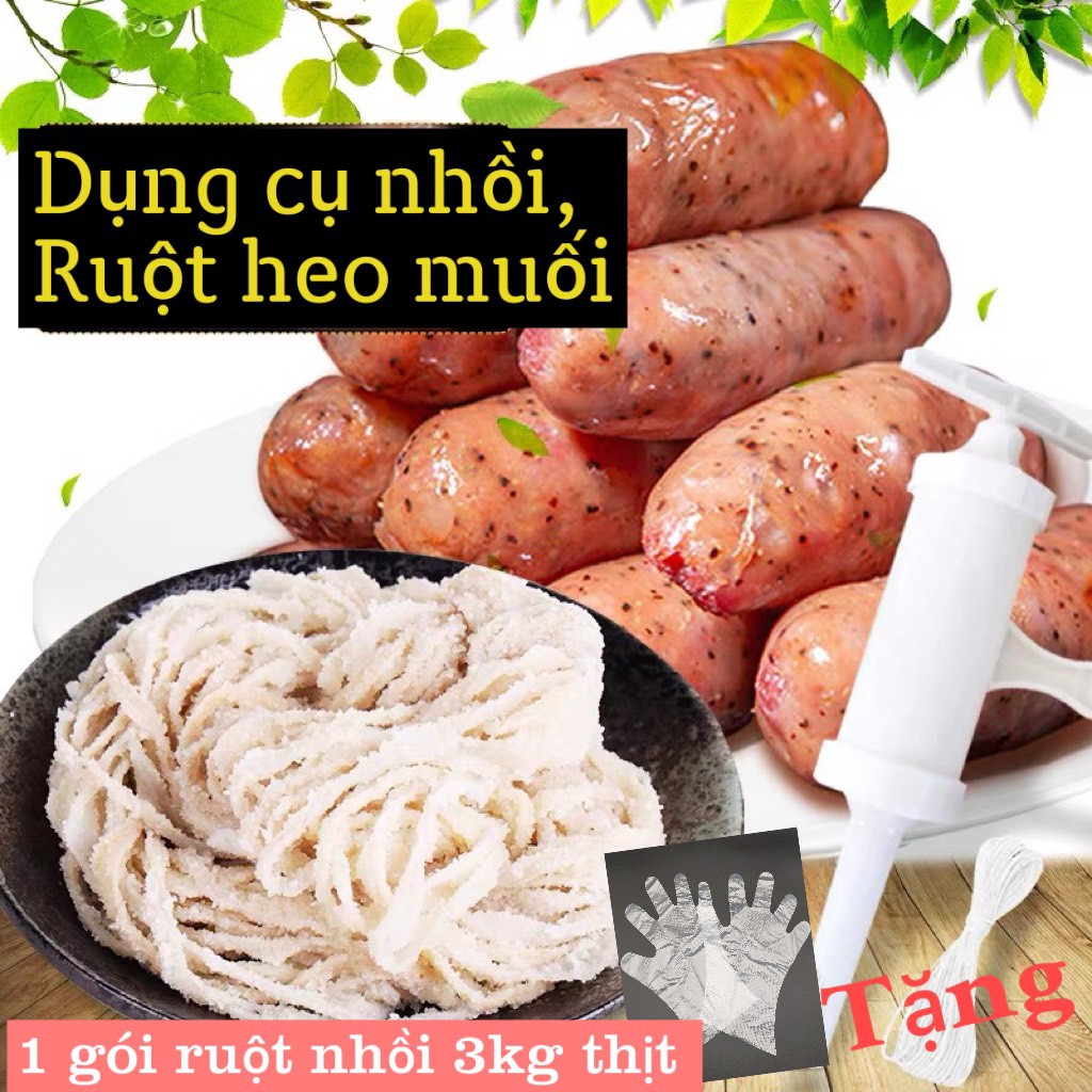 Combo làm xúc xích lạp xưởng dành cho gia đình và trẻ nhỏ (1 túi ruột)