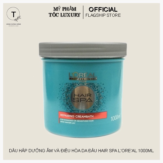 Dầu hấp tóc suôn mượt HairSpa Loreal cấp ẩm cho tóc 1000ml