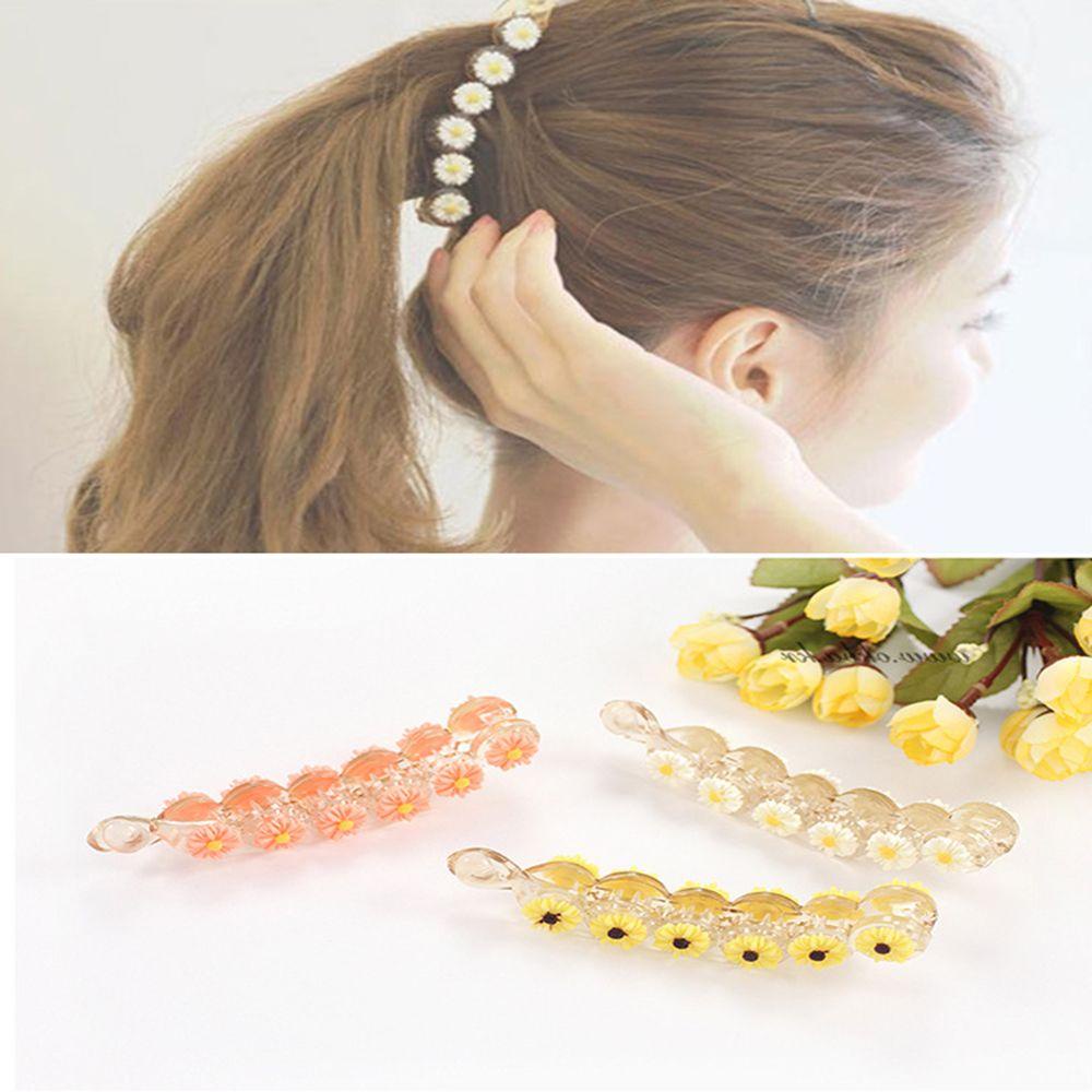 NIUYOU Dây Buộc Tóc Đuôi Ngựa Hình Quả Chuối Cho Nữ Giá Đỡ