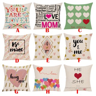 Vỏ gối vuông chúc mừng ngày Valentine