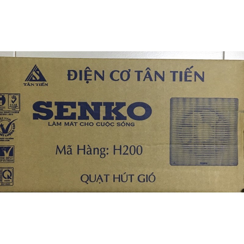 GIAO HỎA TỐC 24HFREESHIPQuạt hút mùi , quạt hút thông gió SENKO H200 (35W)- 2 CHIỀU