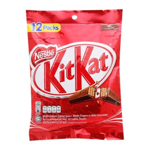 Bánh sô cô la KitKat 204g ( 12 thanh x 17g)