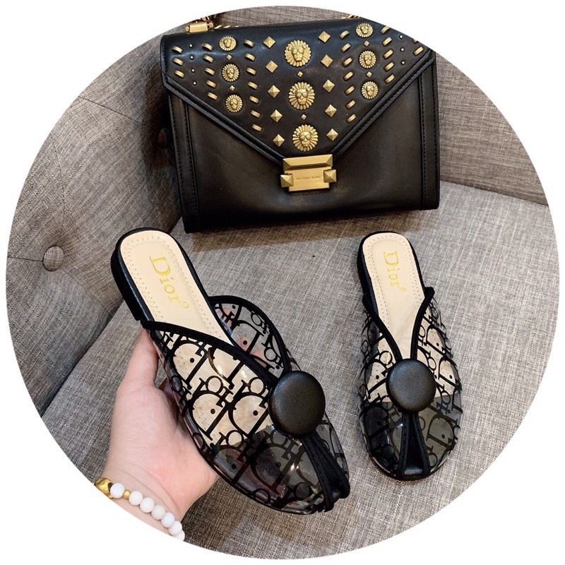 Giày Sục Nữ Họa Tiết Nụ Hoa 3 Hở Mũi tông Màu Cực Xinh (2 Mẫu) | BigBuy360 - bigbuy360.vn