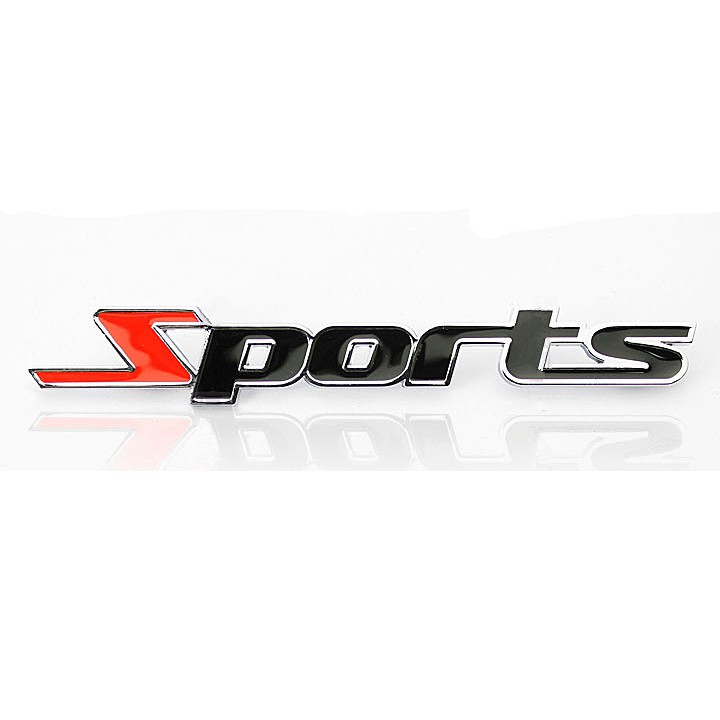 Logo kim loại chữ nổi SPORT