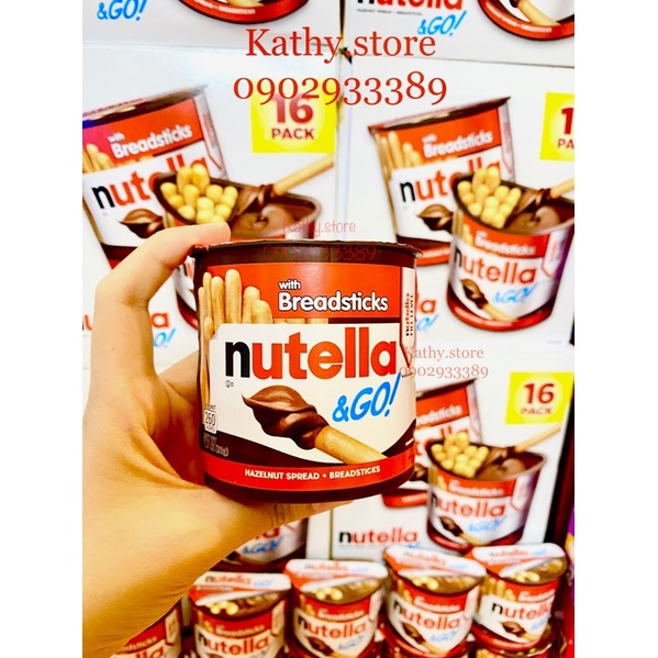 Bánh que chấm Socola Nutella & Go 52g của Mỹ