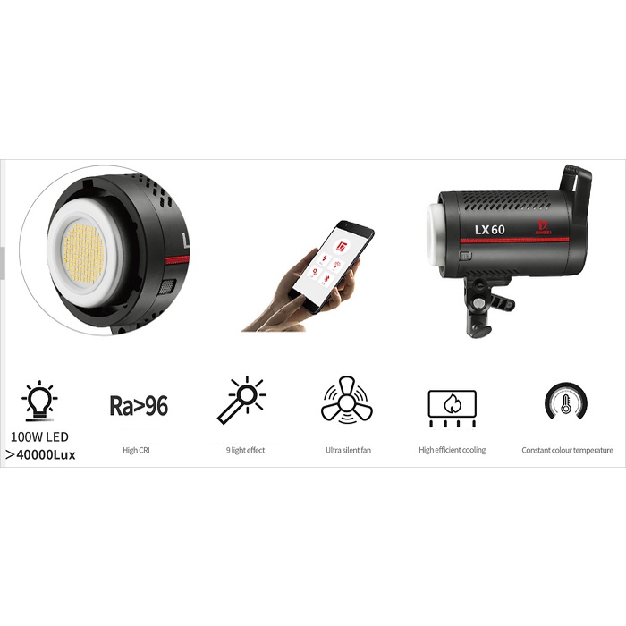 Đèn led studio Jinbei LX60 hàng chính hãng