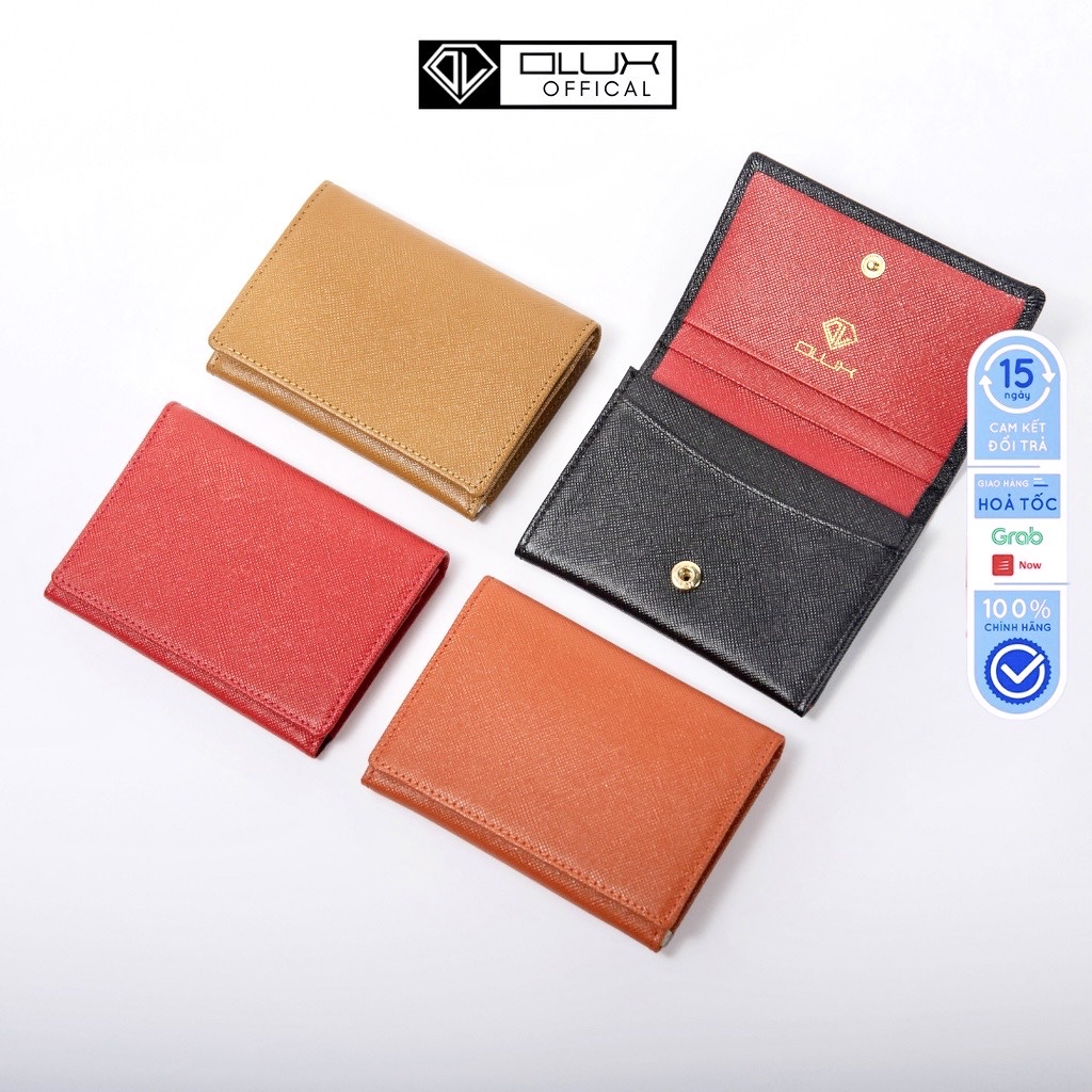 Ví nữ mini - ví mini da thời trang Cardholer KATE - thời trang OLUX - full box