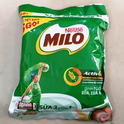 Milo sữa 3 trong 1 330gr (3 dây*5 gói*22g)