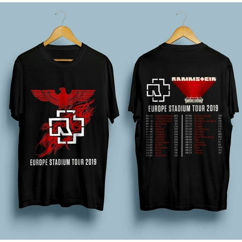 Áo Thun Thể Thao In Logo Rammstein Phiên Bản Giới Hạn Thời Trang Châu Âu Cho Nam Giới
