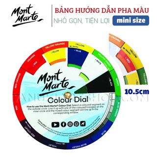 Bảng hướng dẫn pha màu Mont Marte.