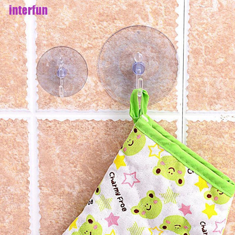 Móc Treo Đồ Gắn Tường Trong Suốt Có Giác Hút Tiện Dụng Cho Nhà Bếp