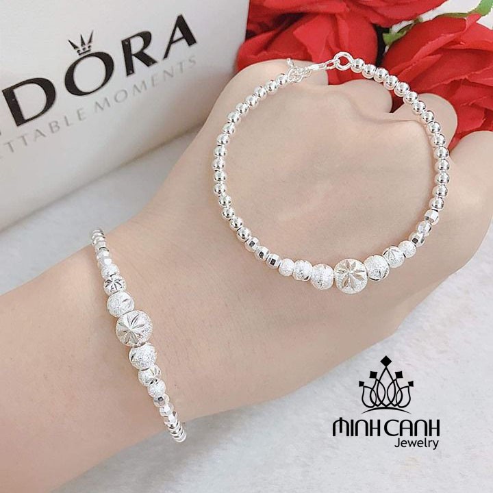Lắc Tay Bạc Nữ Bi Cát - Minh Canh Jewelry