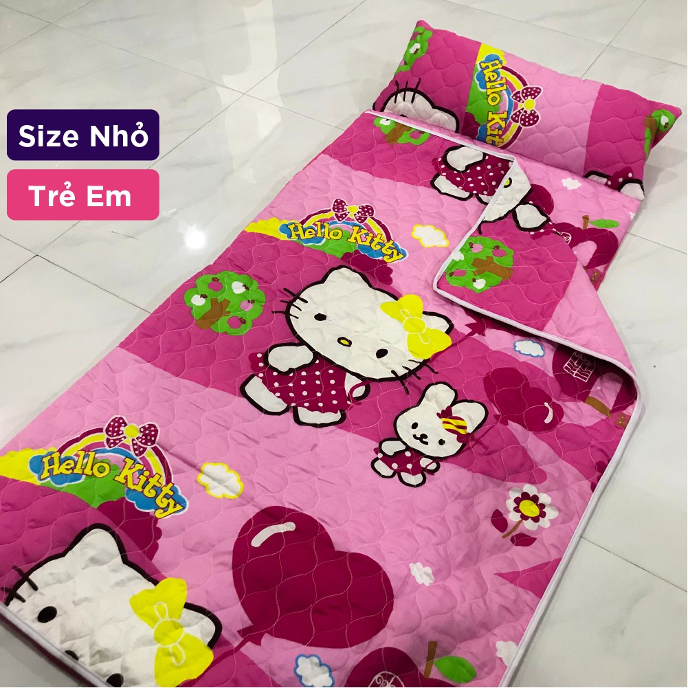 Túi Ngủ Trẻ Em Hello Kitty Chăn Túi Ngủ Mầm Non Cao Cấp