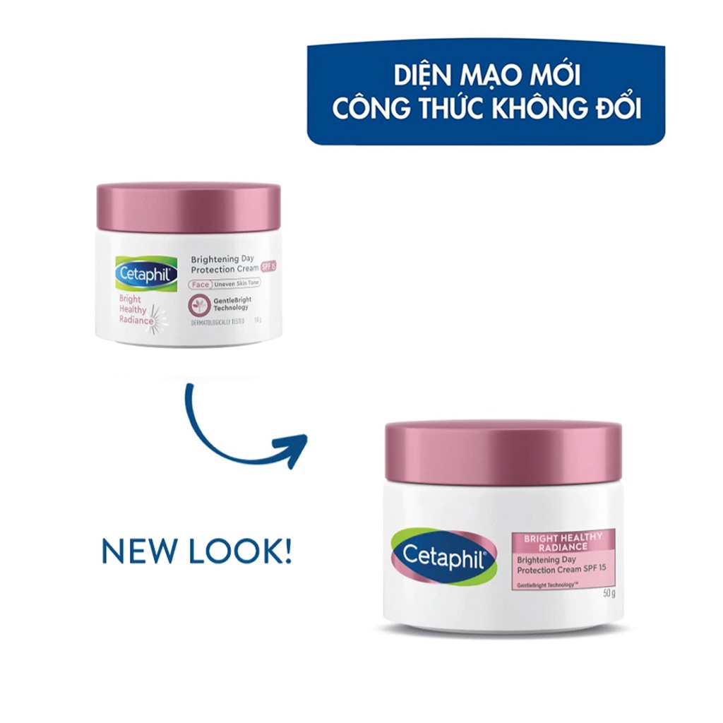 Kem Dưỡng Cetaphil Sáng Da 50g Bright Healthy Radiance Day Cream SPF 15 + Night Cream